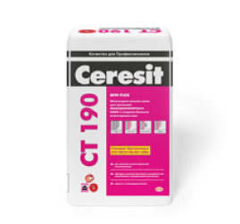 CERESIT СТ 190/25 штукатурно-клеевая смесь для минеральной ваты 25 кг 